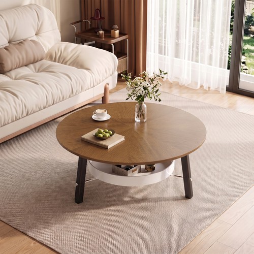 Round coffee table with - 35.43",